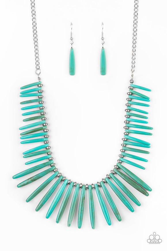 Out of My Element - Blue Paparazzi Necklace