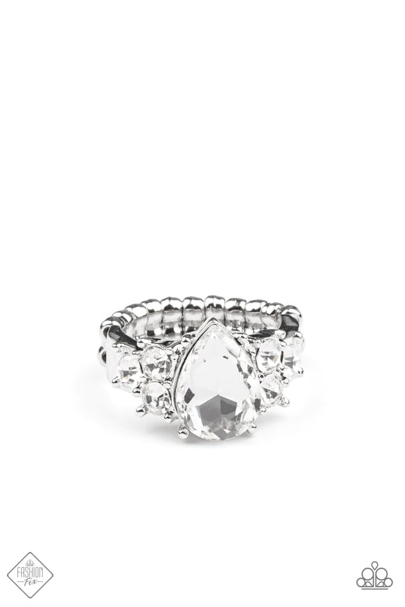 Happily Ever Eloquent- Silver Paparazzi Ring