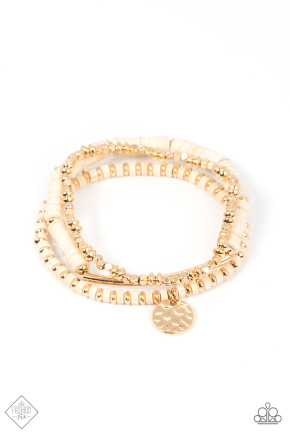 Terraform Trendsetter - Gold Paparazzi Bracelet